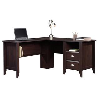 Sauder Shoal Creek L Shaped Computer Desk In Jamocha Wood