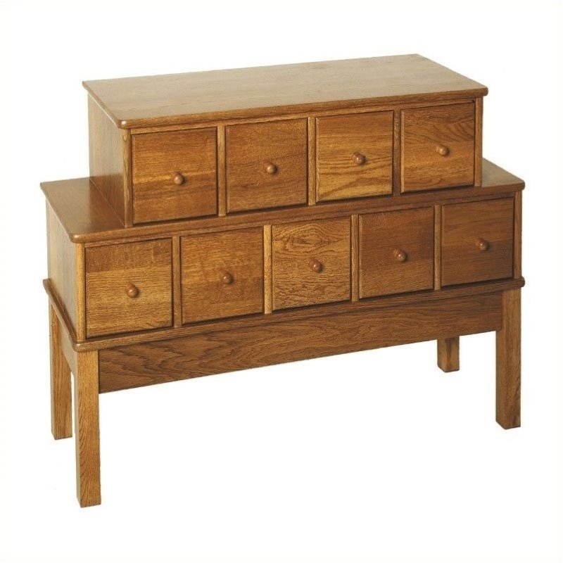 Pemberly Row 9 Drawer Cd Dvd Storage Cabinet In Oak