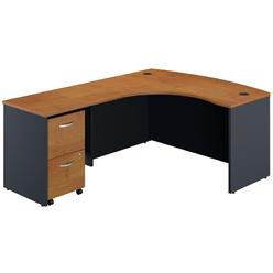 L Shaped Desk Left Return B Bush Business Series C Left Facing L Shaped Bowfront Computer Desk