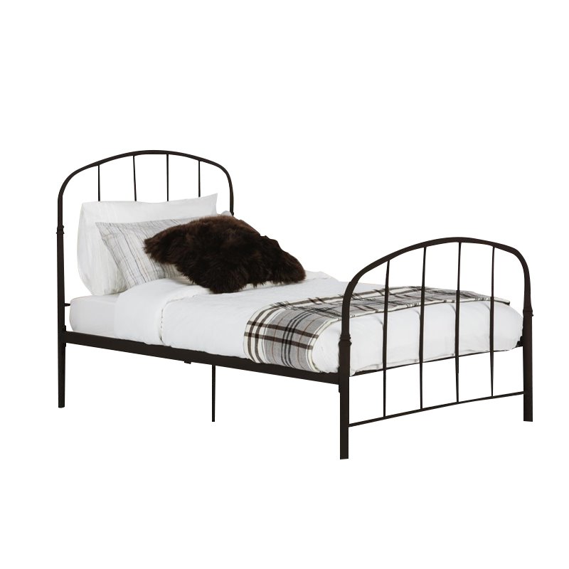 Rosebery Kids Twin Metal Spindle Bed In Bronze