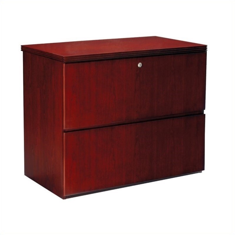 Scranton Co 2 Drawer Lateral Wood File Cabinet In Cherry Finish