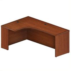 L Shaped Cherry Wood Computer Desk