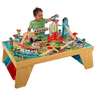 Kidkraft Aero City Train Table Set In Natural