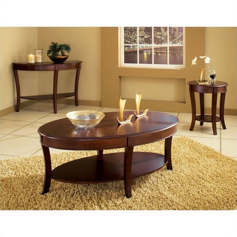 Steve Silver Company Troy Tail Table In Cherry Finish