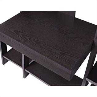 Ameriwood Home Altra Furniture Ladder Bookcase With Desk In Espresso Ameriwood Home Altra Furniture Ladder Bookcase With Desk In Espresso Finish