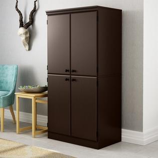 10073 South Shore Morgan Storage Cabinet In Chocolate