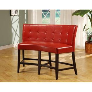 Modus Furniture Modus Bossa Counter Height Banquette In Red