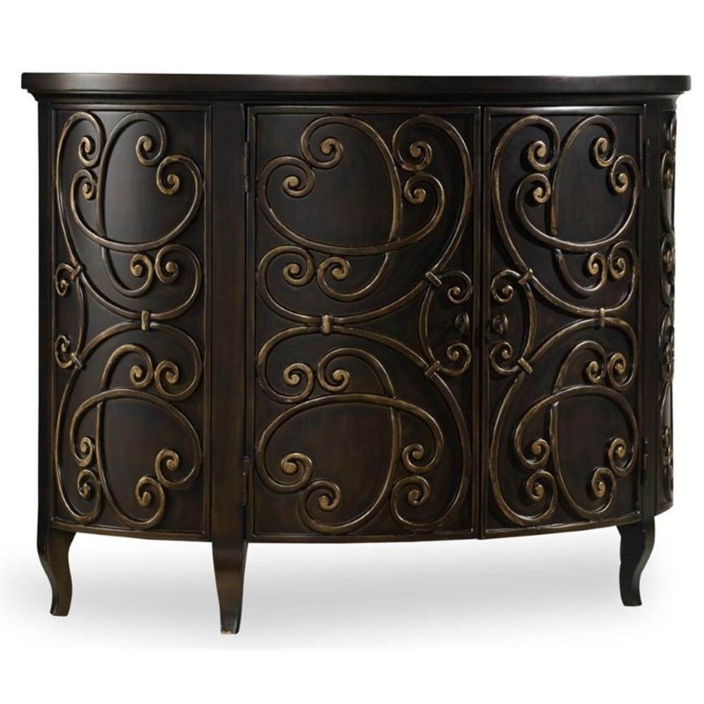 Hooker Furniture Demilune Accent Chest in Black