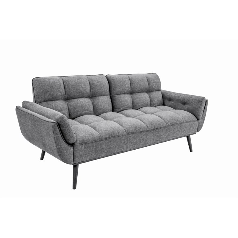 Lifestyle Solutions Relaxalounger Paradise Convertible Sofa In Dark Gray Lifestyle Solutions Relaxalounger Paradise Convertible Sofa In Dark Gray 1