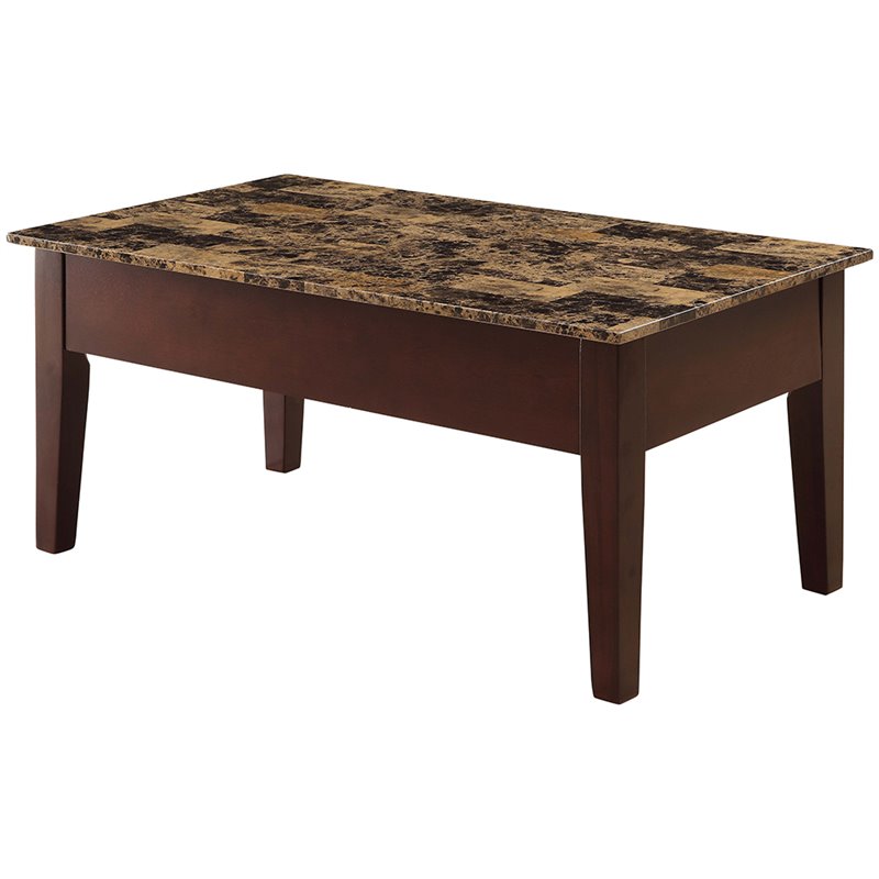 Lift Top Cherry Coffee Table Acme Furniture Dusty Ii Coffee Table With Lift Top In Light Brown And Cherry Finish
