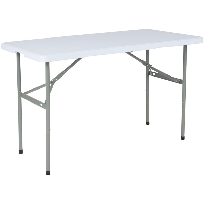 Bi Fold Table Flash Furniture 24 W X 48 L Bi Fold Granite White Plastic Folding