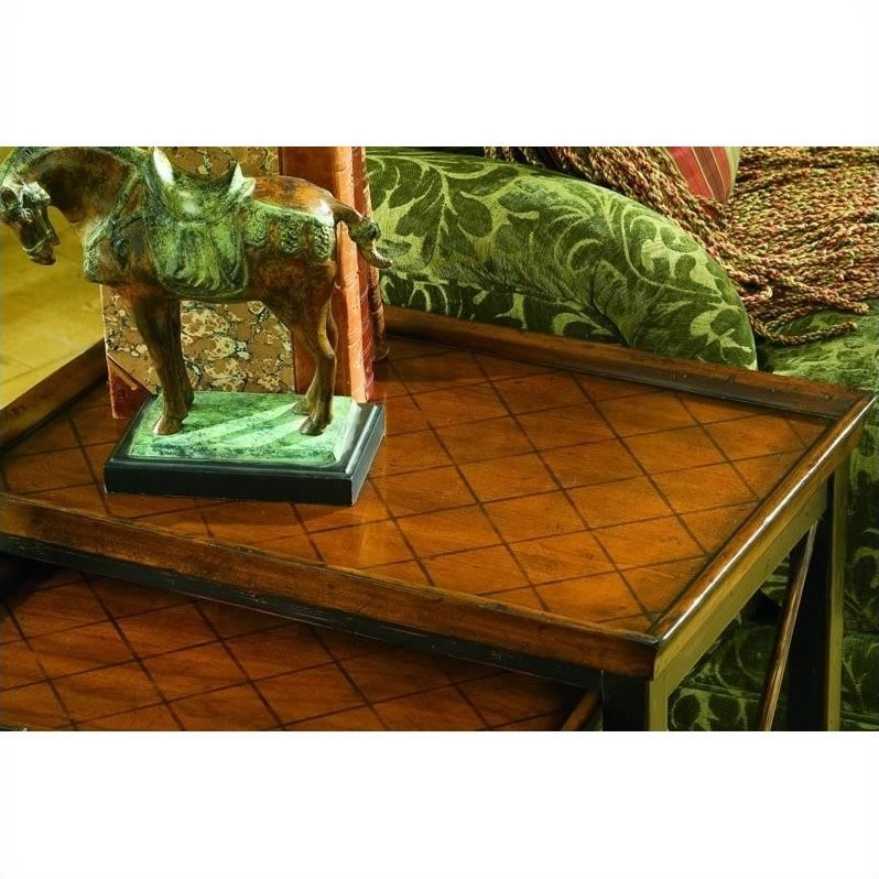 Beaumont Lane 3 Piece Medallion Motif Nesting Table Set