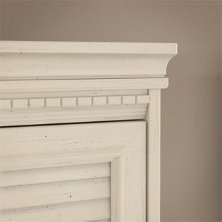 Bush Fairview L Shaped Desk Office Set In Antique White