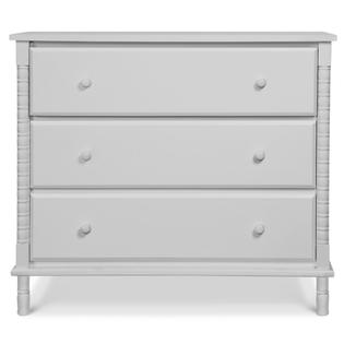 Davinci Jenny Lind 3 Drawer Spindle Baby Dresser In Fog Gray