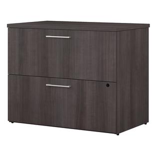 Bbf Bush Business 400 Series 36w 2 Drawer Lateral File Cabinet In Gray