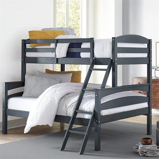 dorel bunk brady twin bed gray living zoom