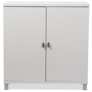 Baxton Studio Marcy Multipurpose Entryway Storage Cabinet In White