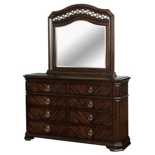 Furniture Of America Efren 8 Drawer Dresser And Mirror In Espresso