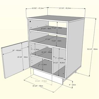 Nexera Galleri 60 Tv Stand With Audio Cabinet In Black