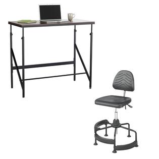 Safco 2 Piece Office 48 Standing Desk And Industrial Drafting
