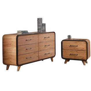 Acme Furniture Carla 2 Piece Bedroom Set With Dresser And