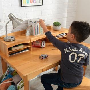 Kidkraft Avalon Kids Desk With Hutch And Chair In Natural