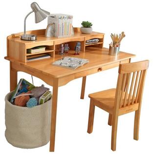 Kidkraft Avalon Kids Desk With Hutch And Chair In Natural