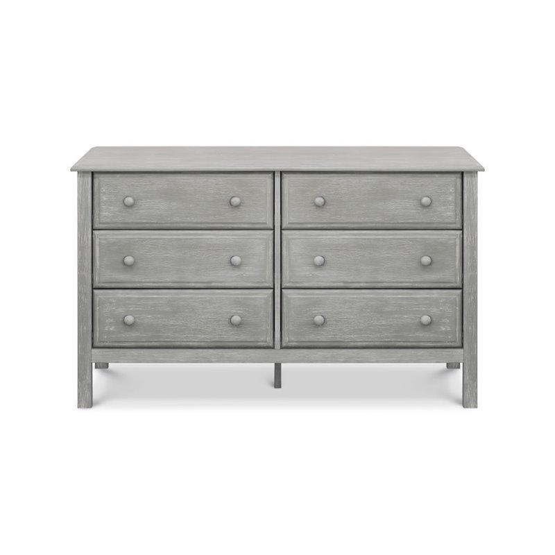 Davinci Jayden 6 Drawer Baby Double Dresser In Cottage Gray