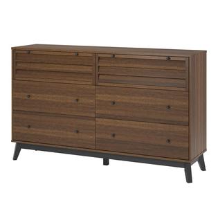 Ameriwood Home Vaughn 6 Drawer Dresser In Walnut