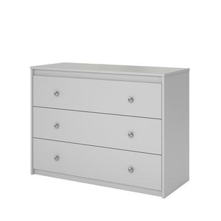 Ameriwood Home Elements 3 Drawer Dresser In Dove Gray