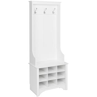 Prepac 9 Cubby 27 Hall Tree In White Prepac 9 Cubby 27 Hall Tree In White