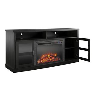 Ameriwood Home Ayden Park Fireplace Tv Stand Up To 65 In Black Oak