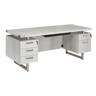 Safco Mirella Free Standing Desk Bbb Bf In White Ash