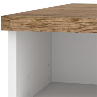 Bestar Lucida Coffee Table In Rustic Brown And White