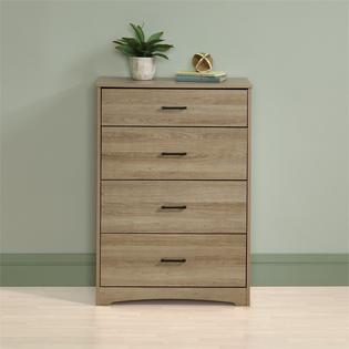 Sauder Beginnings Modern 4 Drawer Bedroom Wood Chest In Summer Oak