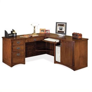 Martin Furniture Mission Pasadena RHF L-Shape Wood Desk Martin Furniture Mission Pasadena RHF L-Shape Wood Desk
