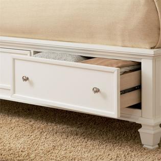 Coaster Sandy Beach Storage Sleigh Bed In White Queen - Sandy Beach Queen Sleigh Bed With Footboard Storage White Coaster Sandy Beach Storage Sleigh Bed In White Queen - Sandy Beach Queen Sleigh Bed With Footboard Storage White