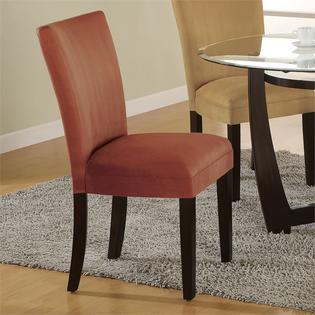 Bowery Hill Faux Leather Parson Dining Side Chair In Terracotta