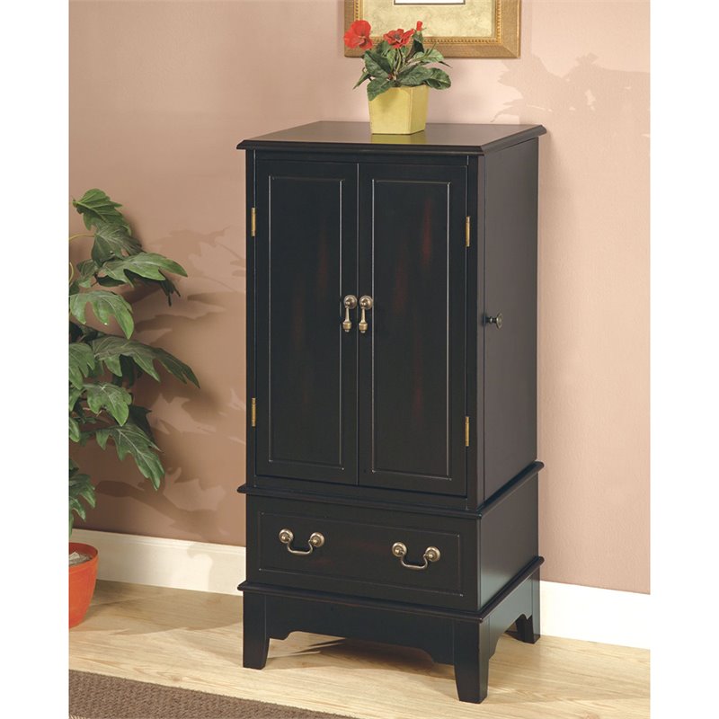 Nursery Dressers Armoires Sears Coaster Black Jewelry Armoire Chest By 900095