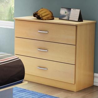 South Shore Libra Kids 3 Drawer Dresser In Natural Maple