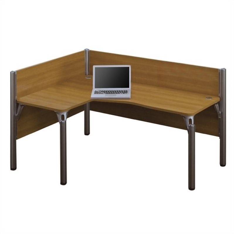Bestar Office Desks Workstations Kmart Bestar Pro Biz Single Left L Shaped Workstation In Cappuccino Cherry