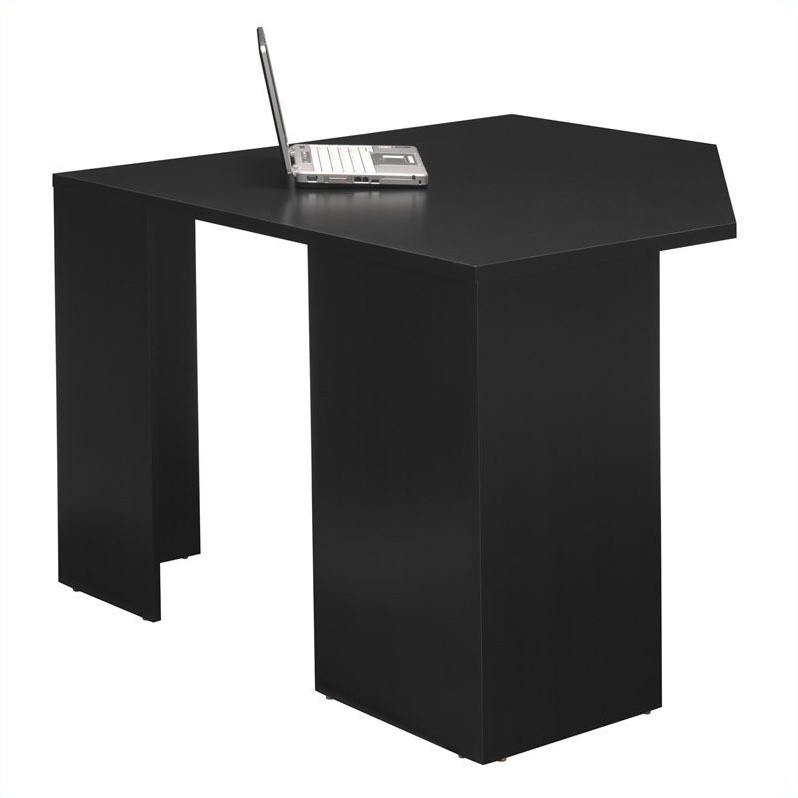 Bush Myspace Stockport Wood Corner Desk In Black