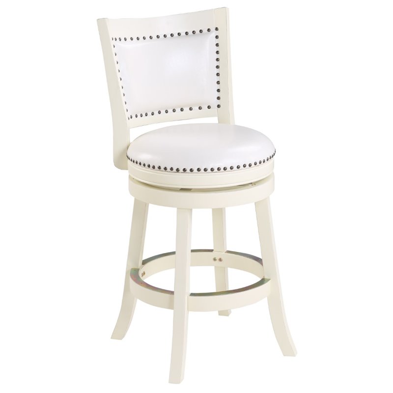Boraam 24 Inch Augusta Swivel Counter Stool Boraam 42424 Bristol Counter Height Swivel Stool 24 Inch Distress White