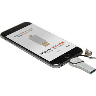 P Fdi32gla01s Ge Pny Duo Link Otg 32gb Usb 3 0 Flash Drive For Iphone And Ipad