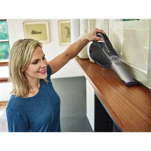 Black Decker Hhvj315jmf71 Black Decker Smartech Cordless Lithium Hand Vacuum Titanium W Eggplant Purple Accents 18 W Air Watts Filter Crevice