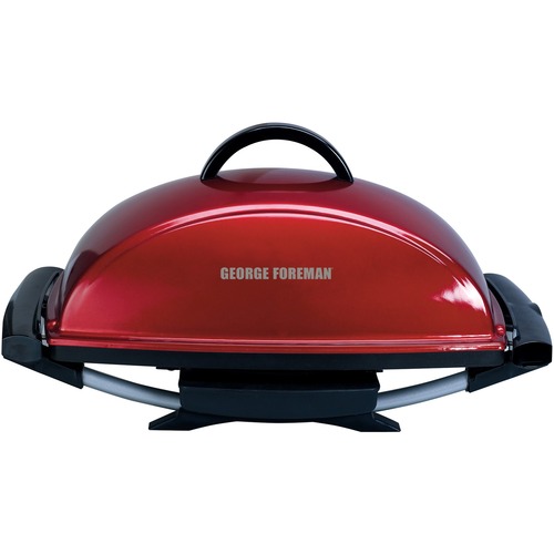 Gfo201r George Foreman 12 Serving Indoor Outdoor Electric Grill 1 Sq Ft Cooking Area Red