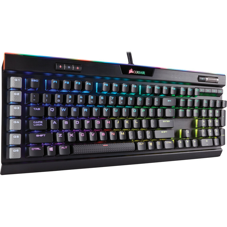 Ch Na Corsair K95 Rgb Platinum Mechanical Gaming Keyboard Cherry Mx Brown Black Cable Connectivity Usb Interface Compatible
