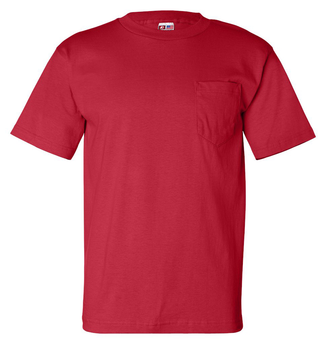 Bayside 7100 Men's Classic Chest Pocket Full Cut T-Shirt