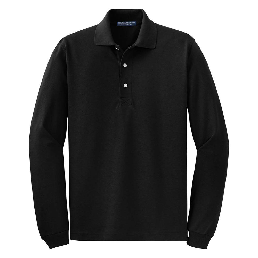 Mens long sleeve knit shirts with collar Outlet