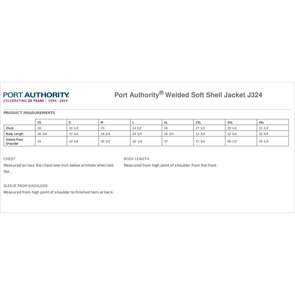 Port Authority J324 Men's Long Sleeve Open Cuffs Soft Shell Jacket